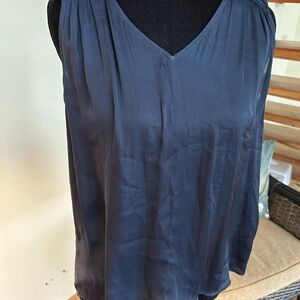 Banana Republic Navy V-Neck Blouse